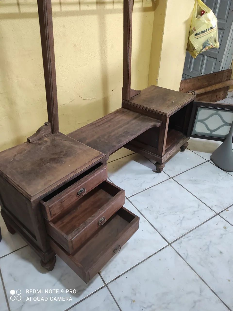 Penteadeira antiga para restauração: - Foto 3