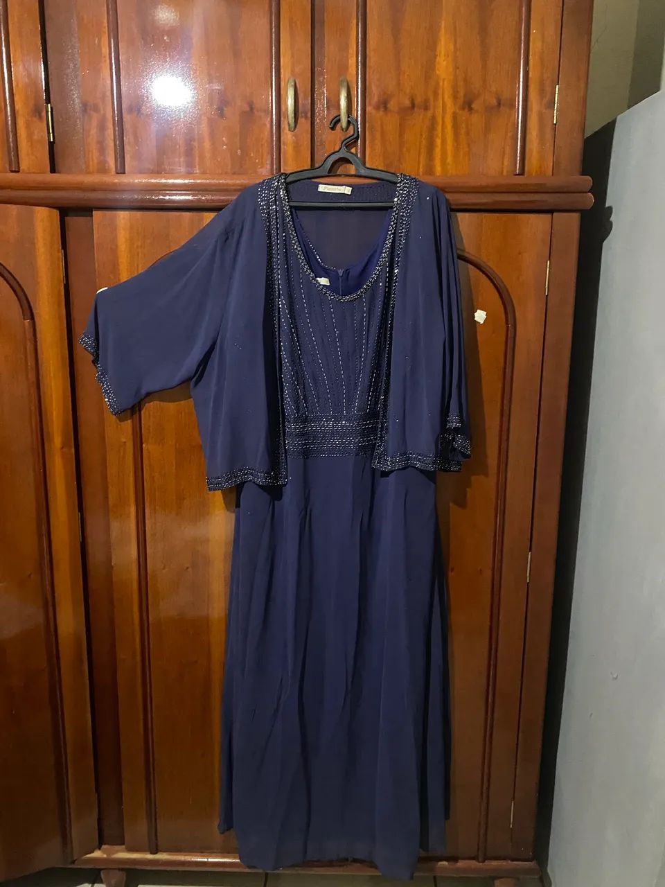 Vestido Elegante Azul plus size