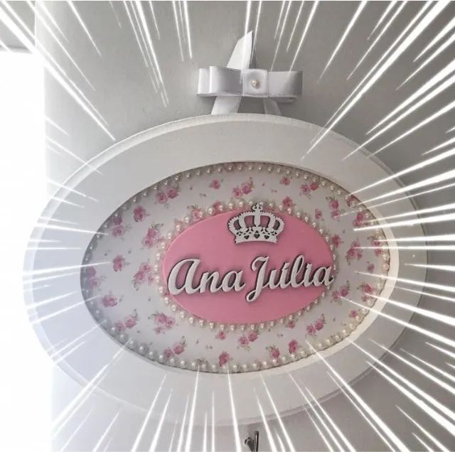 Enfeite Porta Maternidade Personalizado Mdf Quarto Bebê - Foto 3
