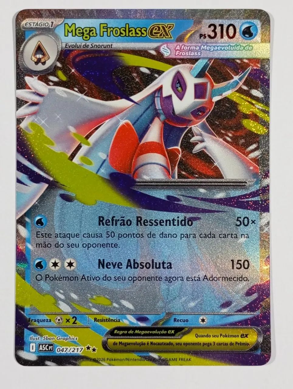 Mega Froslass Ex (047/217) pokémon heróis excelsos  - Foto 3