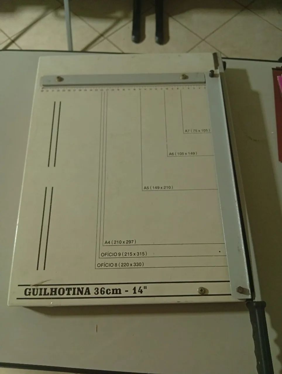 guilhotina de papel facão de 36cm (14 polegadas) 
