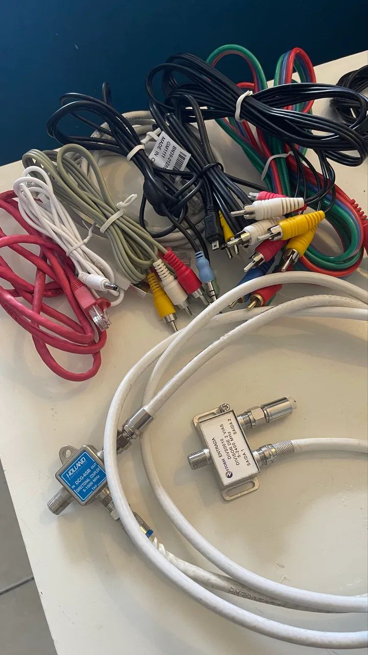 Kit - Fios e Cabos para Som ou TV  - Foto 5