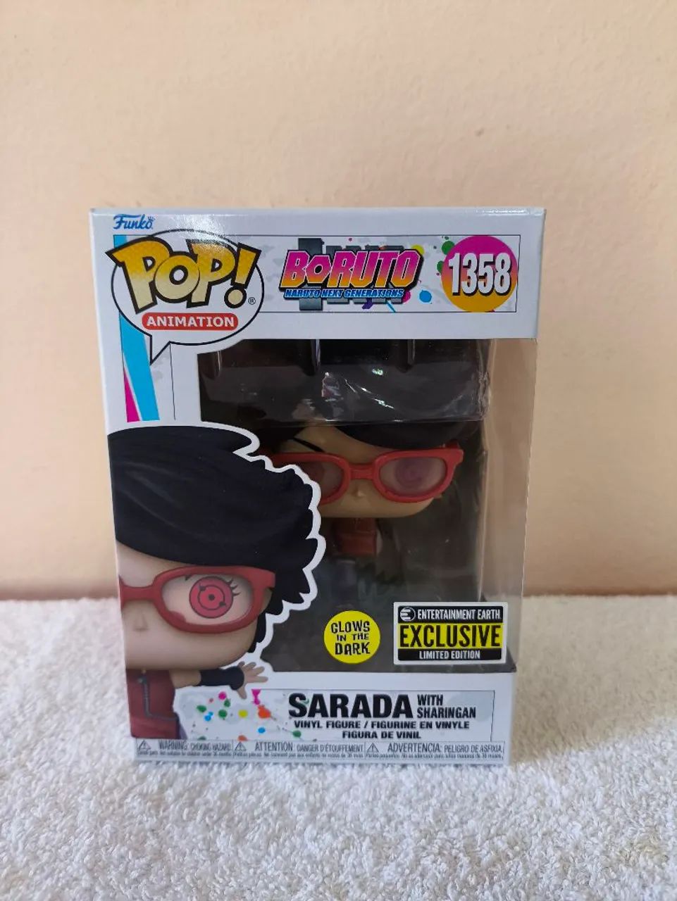 Funko Pop! Sarada Uchiha with Sharingan - Glows in the Dark - Foto 4