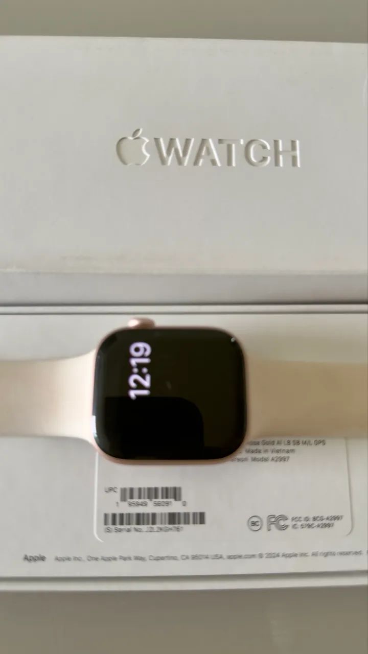 Apple Watch Series 10 GPS ? Caixa ouro rosa de alumínio - 42 mm ? Pulseira branca - Foto 5