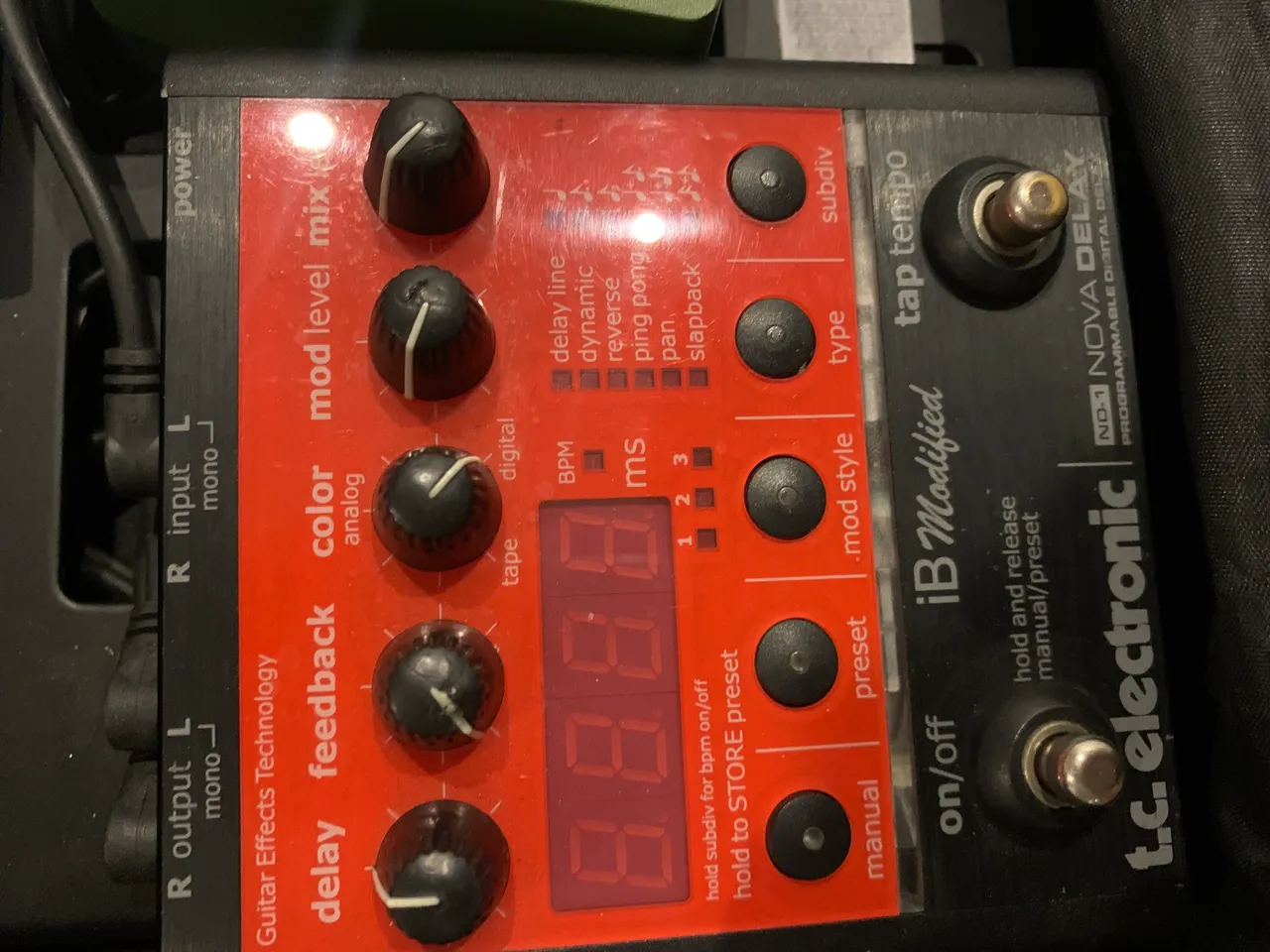 Pedal Delay TC eletronic Nova Delay ND1 - Instrumentos musicais