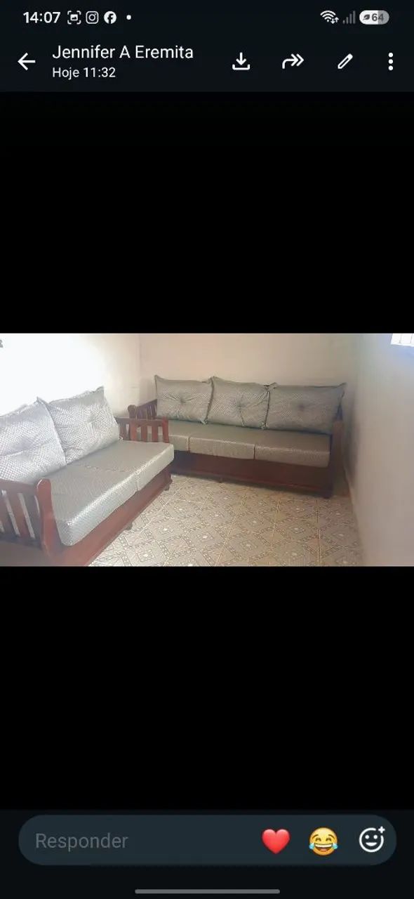Jogo de sofa antigo de madeira  - Foto 5