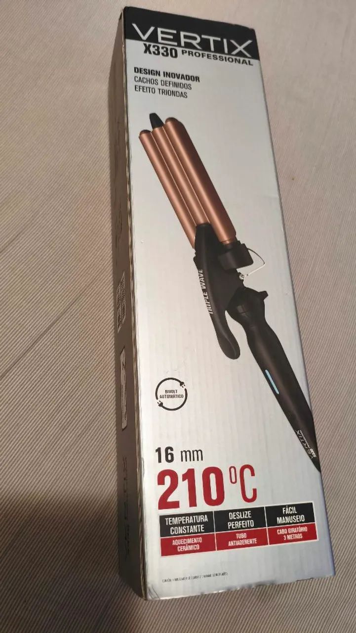 Vertix Modelador De Cabelo Triondas X330 Triple Wave 210°c - Foto 3