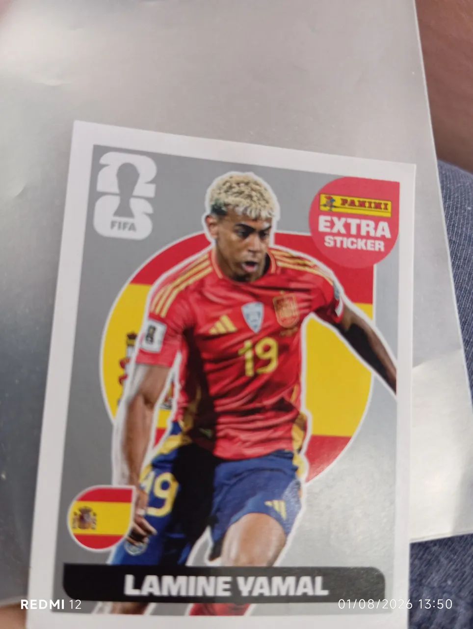 Carta da copa LAMINE YAMAL