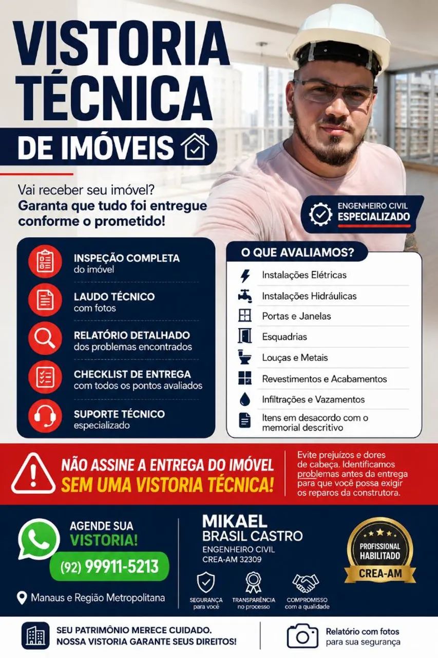 Serviço de vistoria de imóveis!