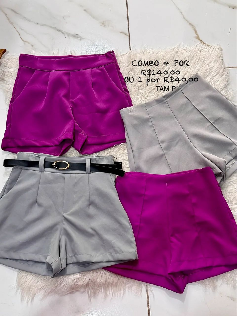 COMBO 4 SHORT ALFAIATARIA 