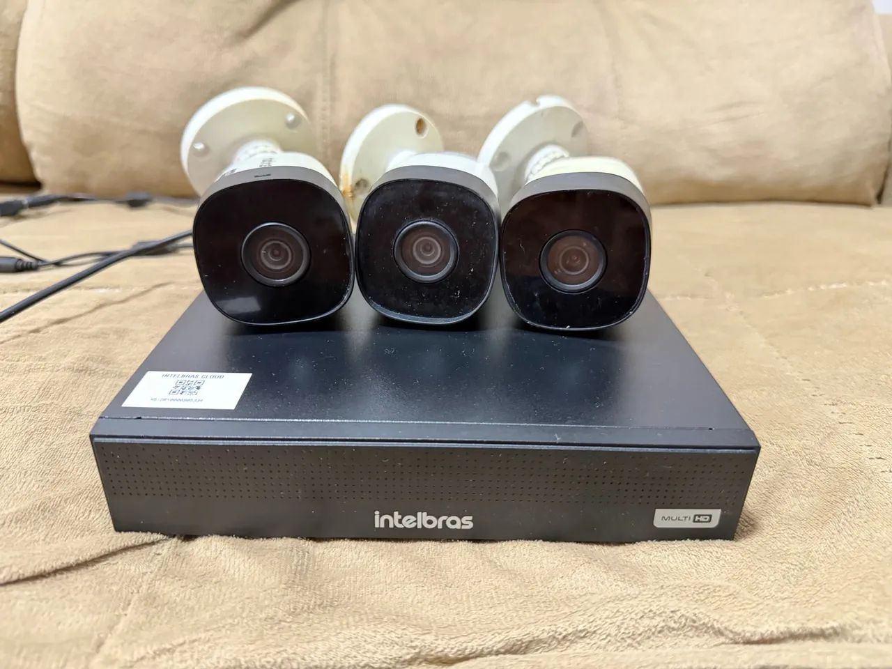 DVR + 3 CÂMERAS 