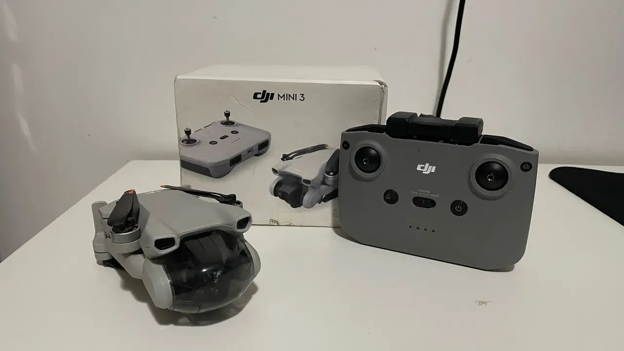 Dji mini 3 com caixa e nota