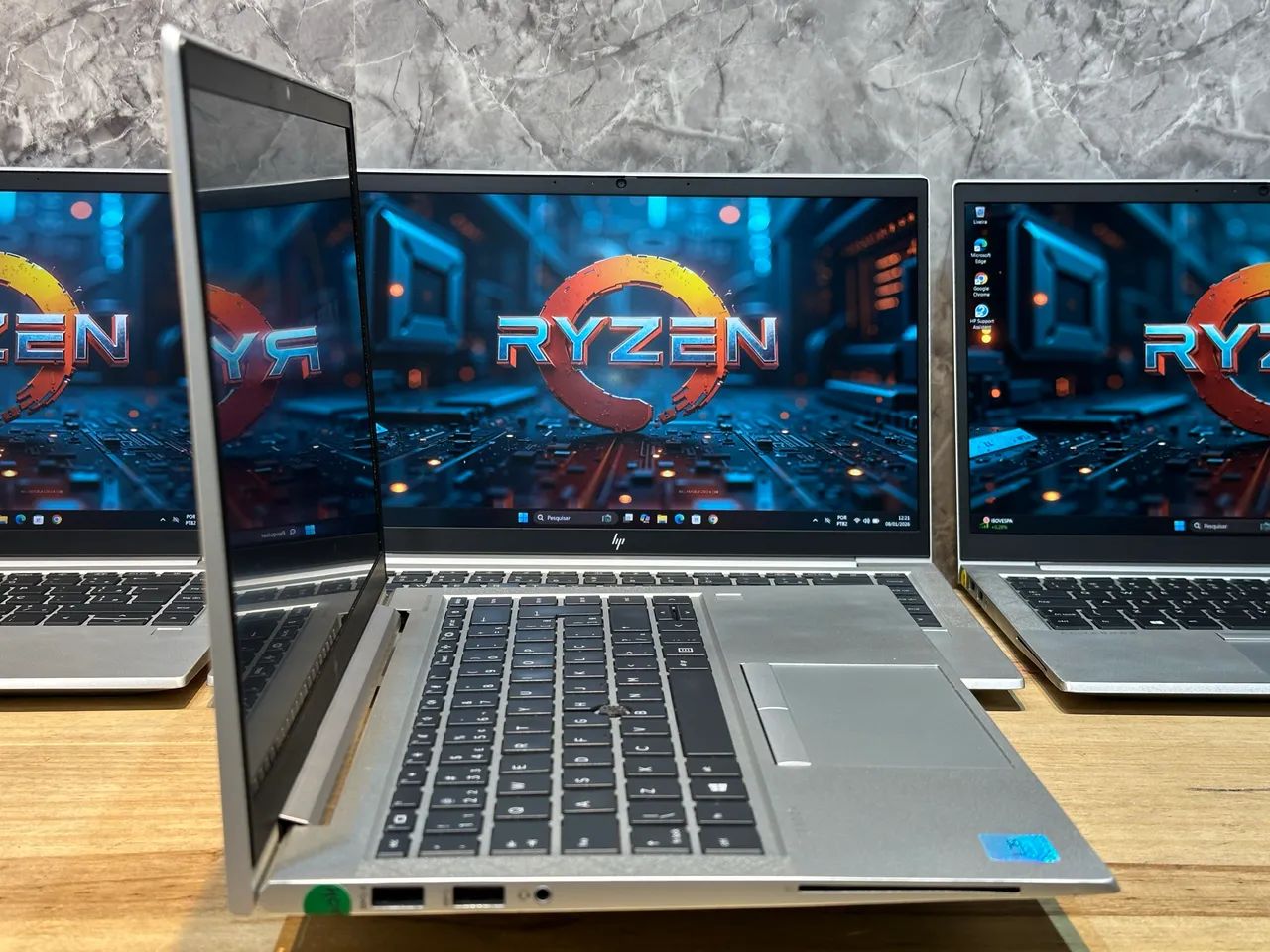 Notebook Ryzen 3 Pro HP Elitebook 8GB, SSD 256GB + Garantia e NF