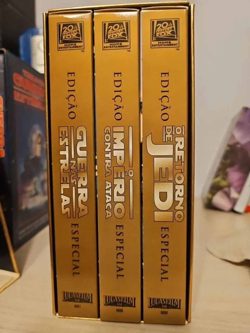 7 VHS coleção star wars Guerra nas Estrelas legendado originais de