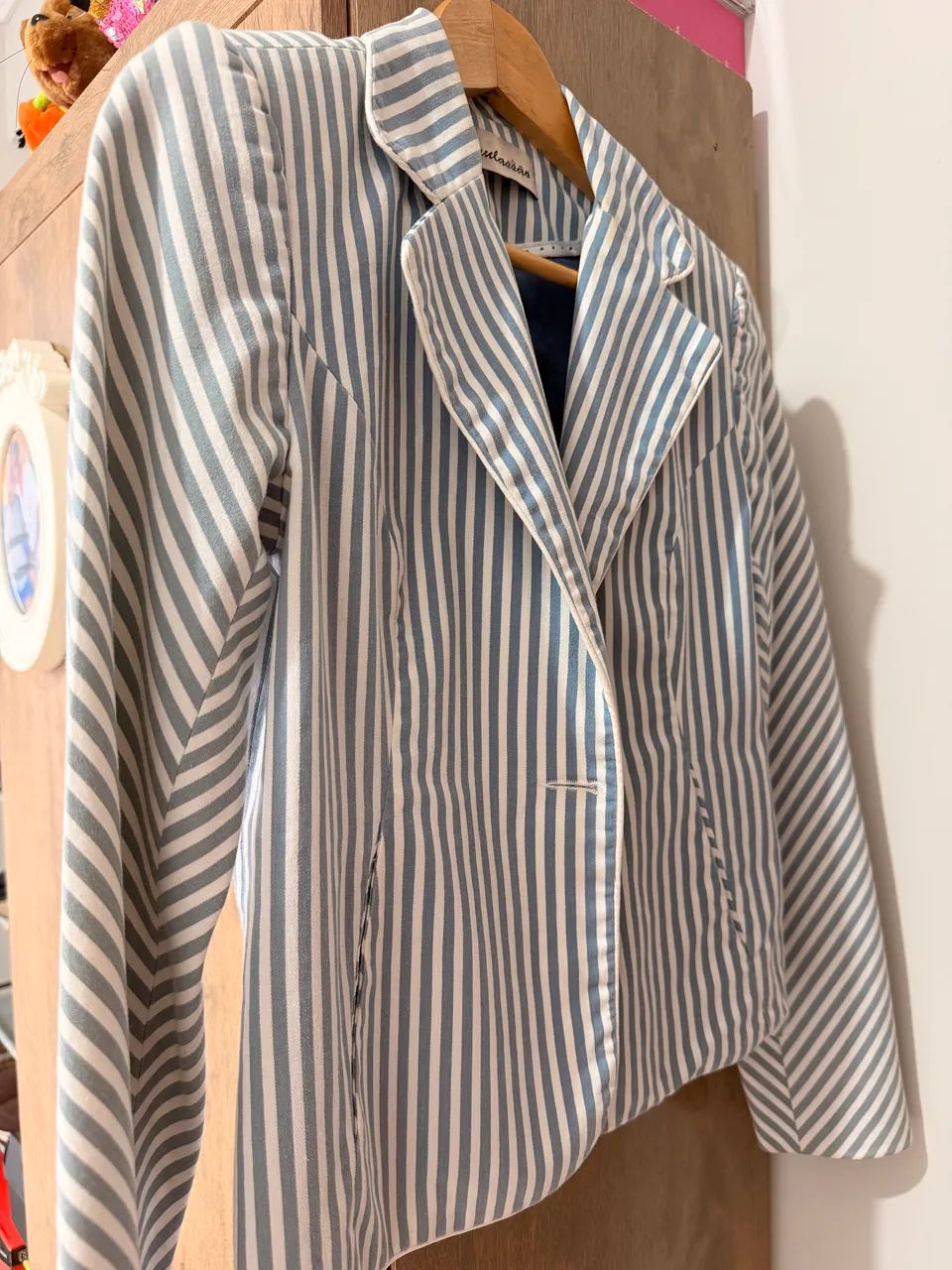 Blaser feminino listrado  - Foto 3