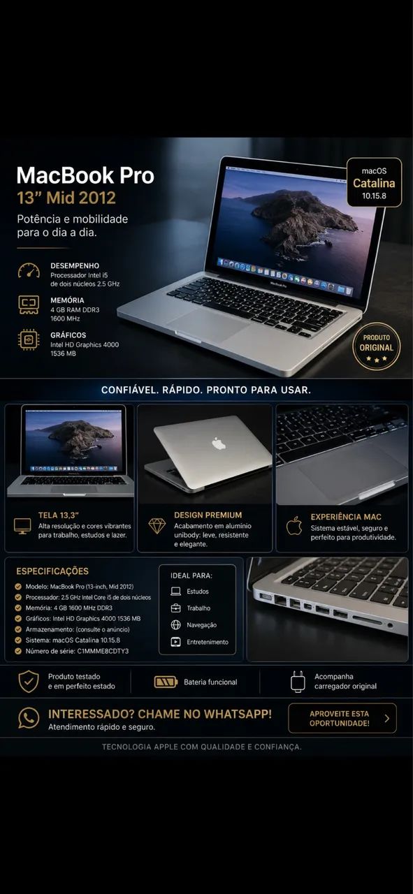 Mack Book Pro 13 - Foto 4