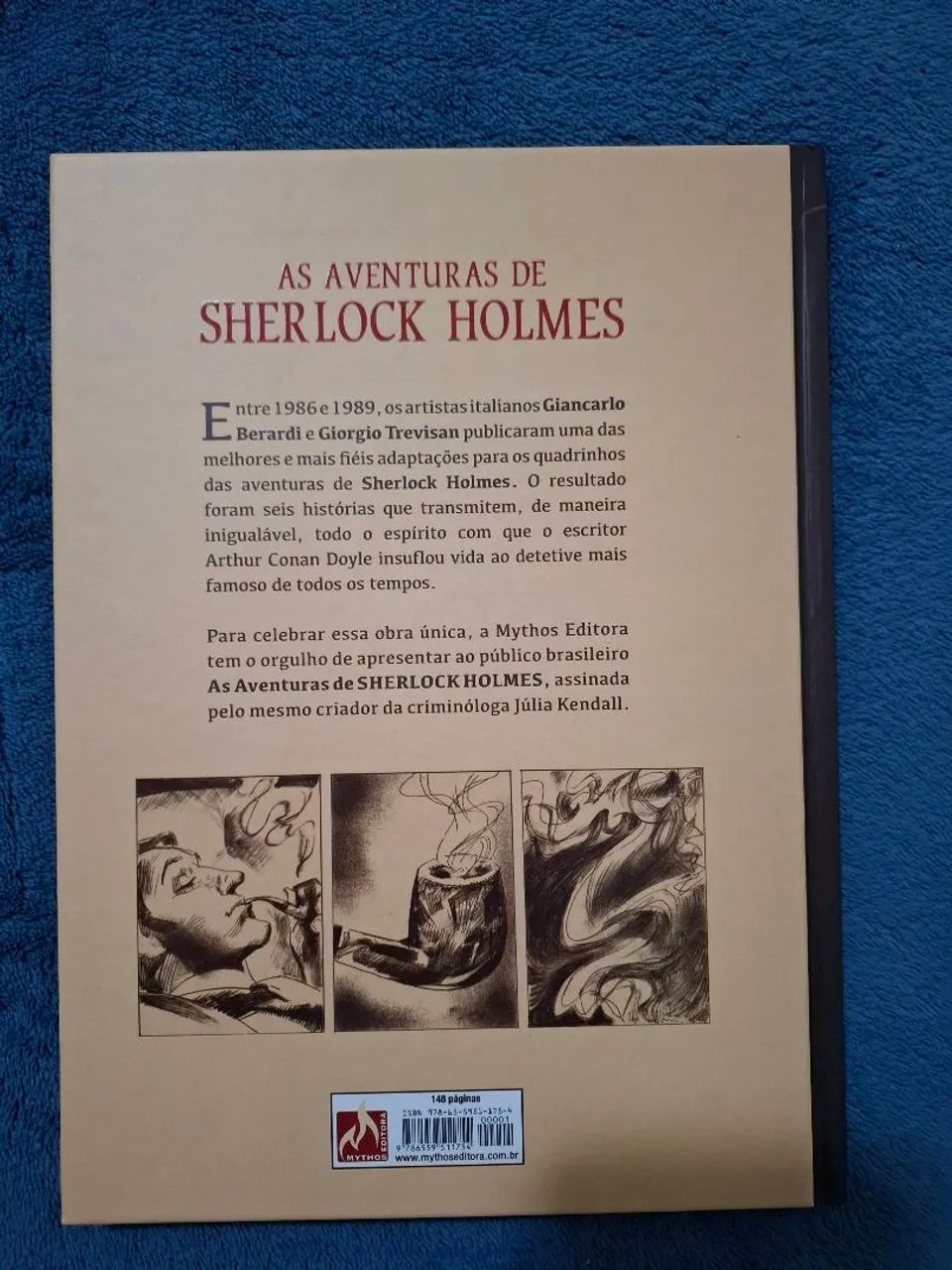 Hq as Aventuras de Sherlock Holmes - Editora Mythos - Foto 3