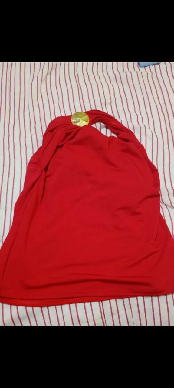Body vermelho tamanho P 