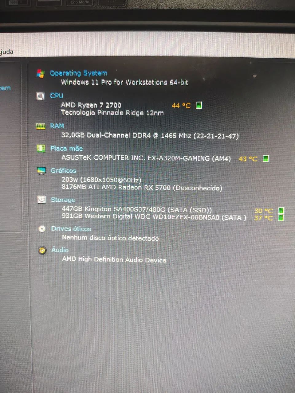 PC Gamer Ryzen 7 2700 + RX 5700 8GB + 32GB RAM + SSD 480GB + HD 1TB - Foto 5