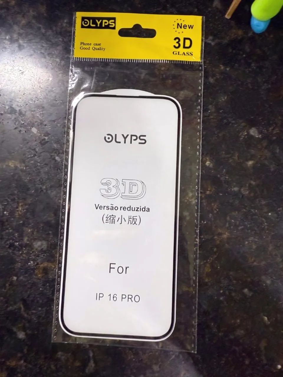 Película OLYPS 3D de Vidro Temperado - iPhone 16 Pro (Cobertura Total)