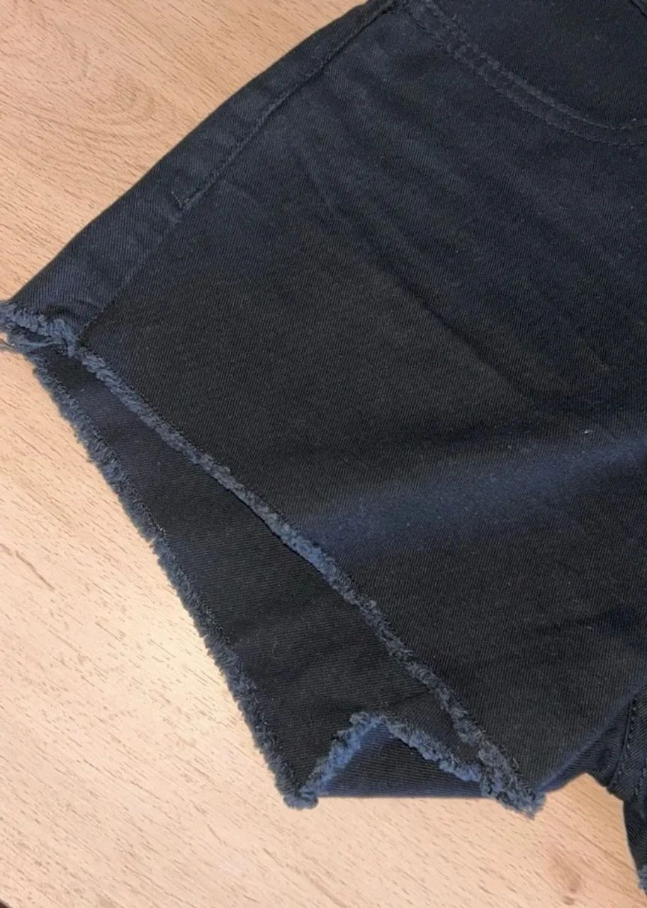 Short Jeans Hering Preto  - Foto 4