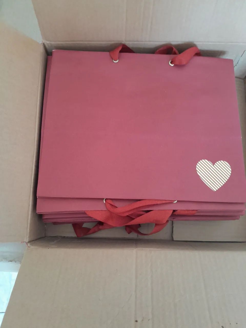 20 sacolas decorativas coração  - Foto 2