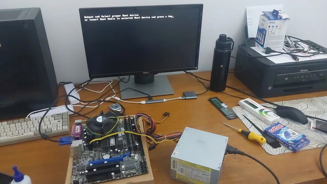 Kit Placa-mãe  + cpu  + ram + fonte ( dando vídeo ) - Foto 3