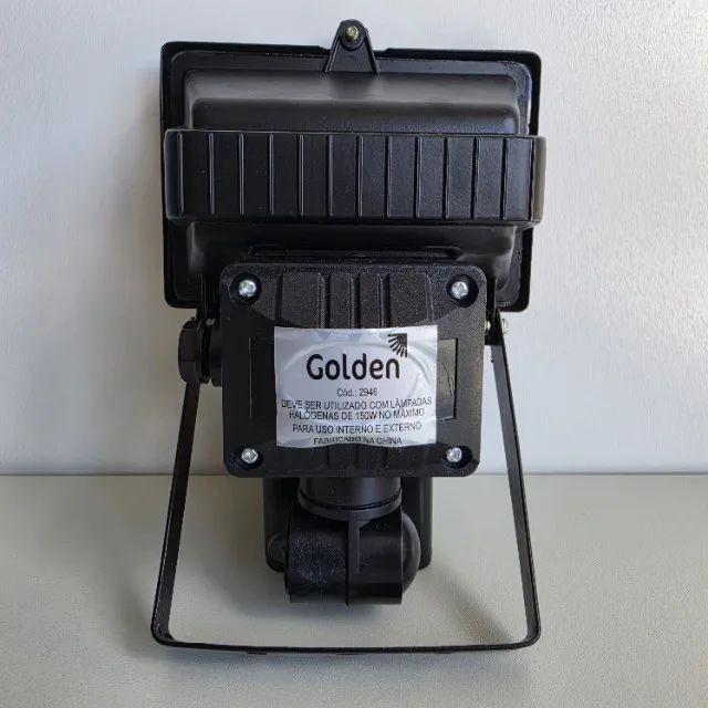 Refletor Preto Golden - Com Sensor Presença - 150W - Bivolt - Foto 5
