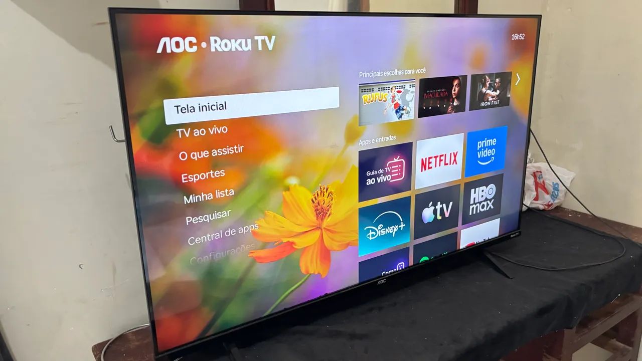 TV AOC 43 smart muito conservada