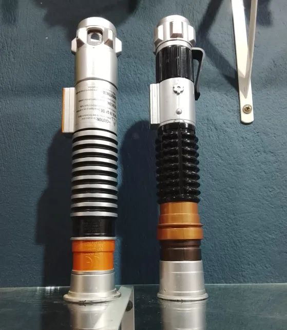 Star Wars sabres de luz Obiwan Kenobi e Luke Skywalker - Foto 2