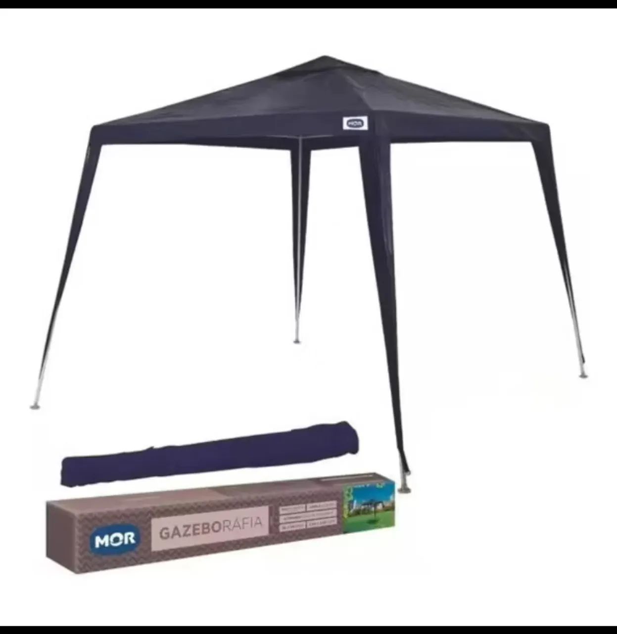 Tenda 3x3 Barraca Praia Piscina Gazebo Base Camping Com Sacola