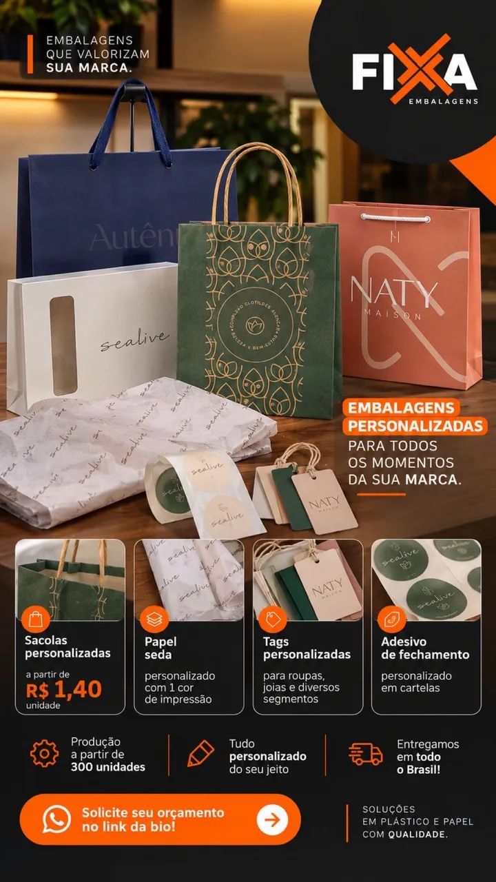 Embalagens personalizadas