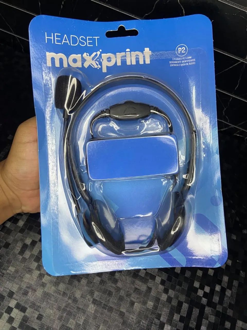 Headset com microfone e cabo p2 - entrega rápida 