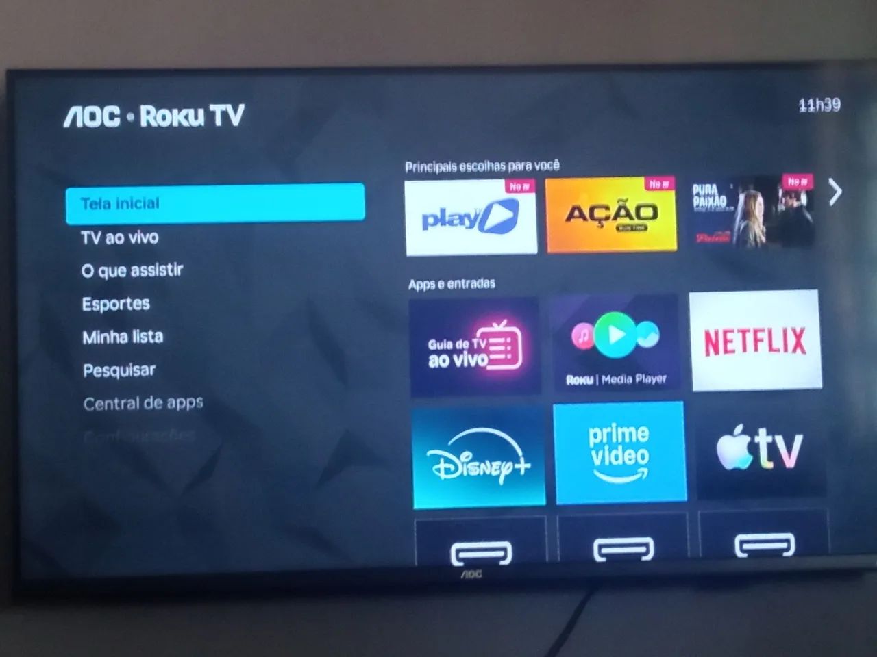 Smart TV 43 polegadas aoc