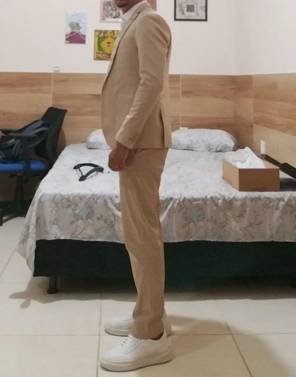 Terno Slim Bege - Moderno e Elegante - Foto 5