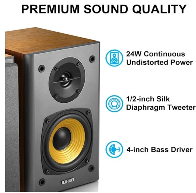 Caixa de Som, Edifier R1000T4, 24W RMS - Foto 5
