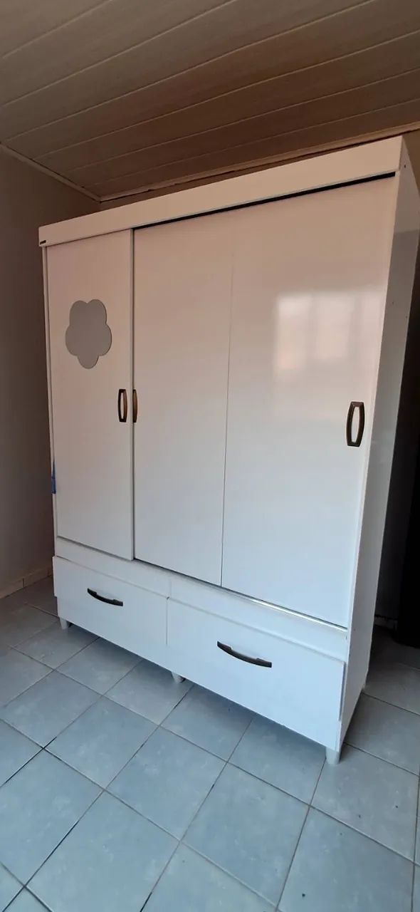 Roupeiro branco  casal  - Foto 2