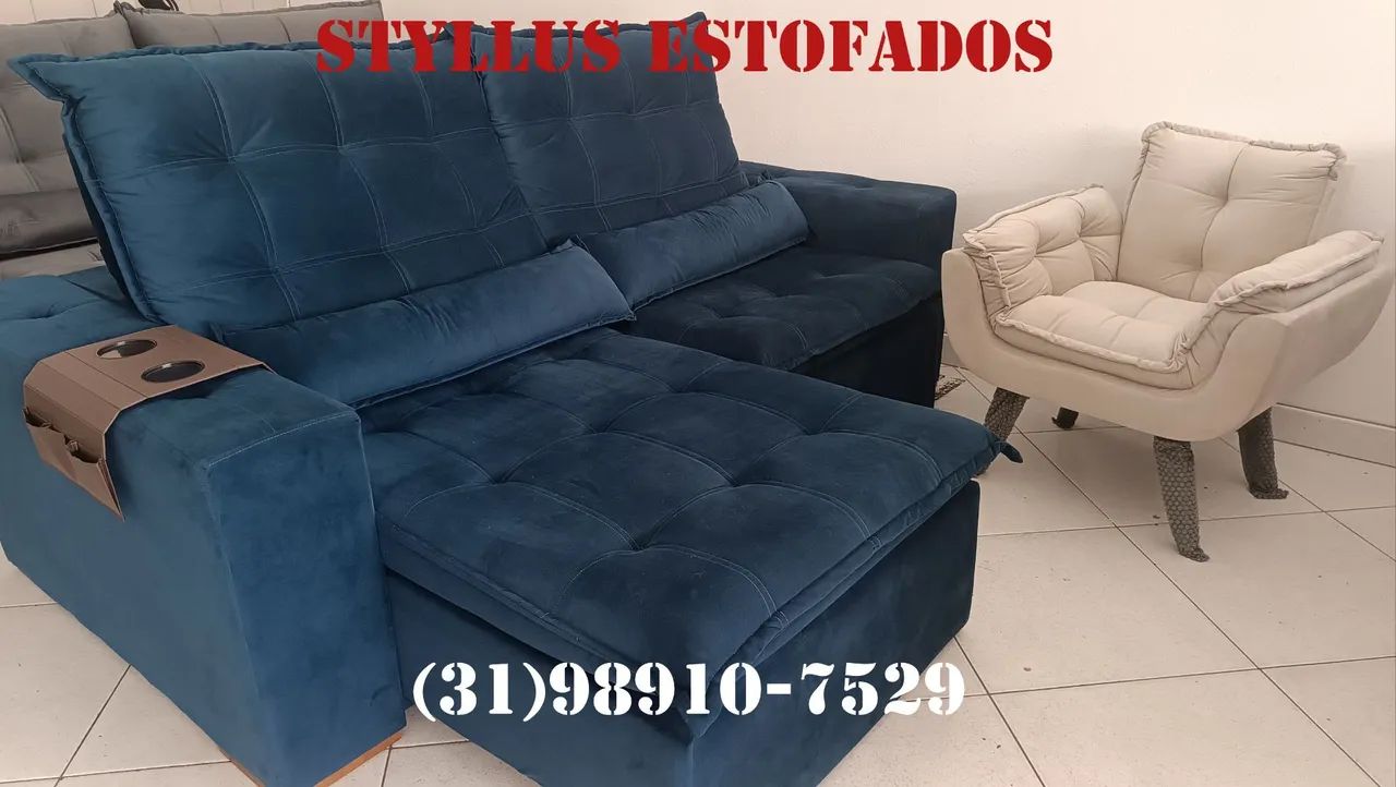Sofá retrátil de luxo 
