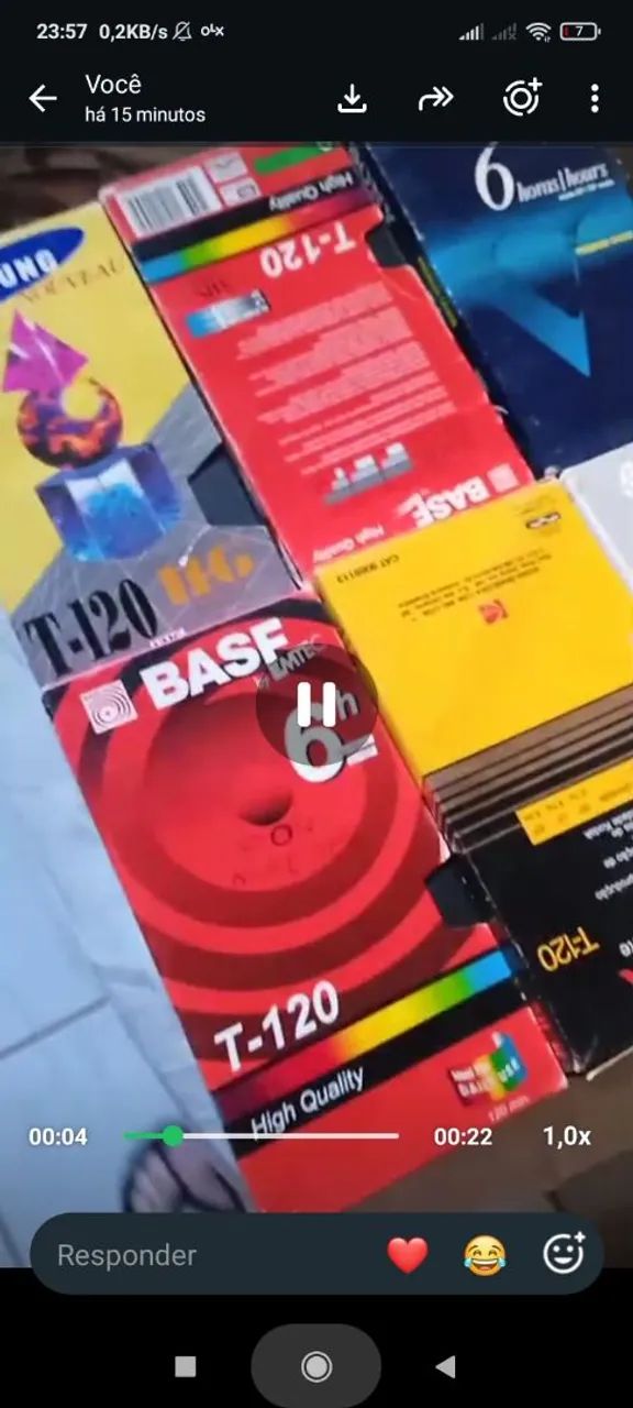 FITAS VHS LOTE