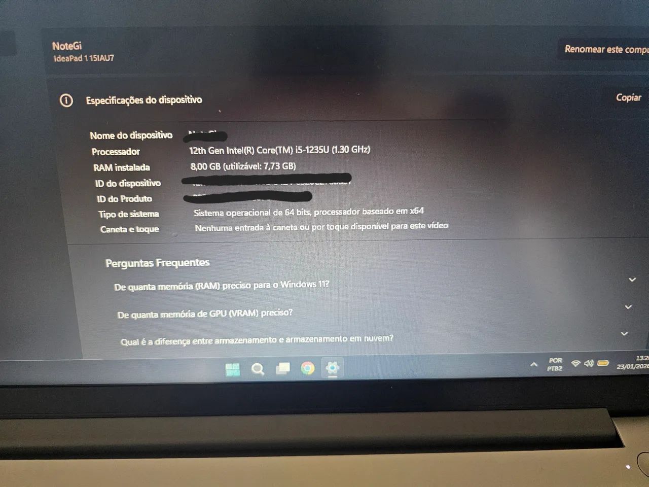 Notebook lenovo i5 8gb  - Foto 3