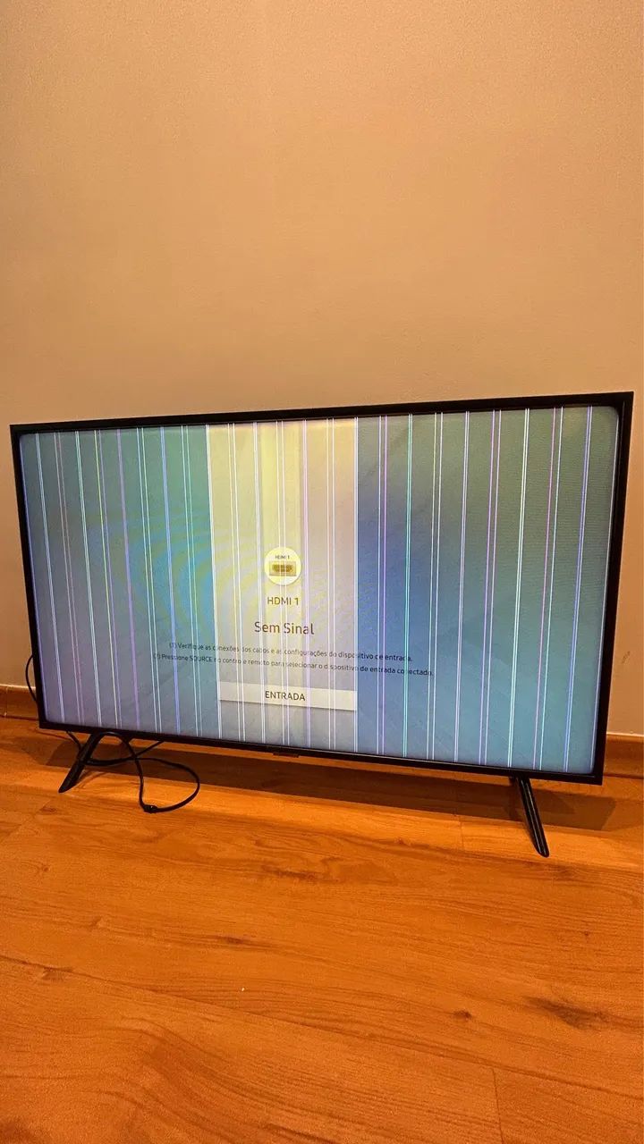 Vendo TV 43 polegadas Samsung Smart com defeito - Foto 2