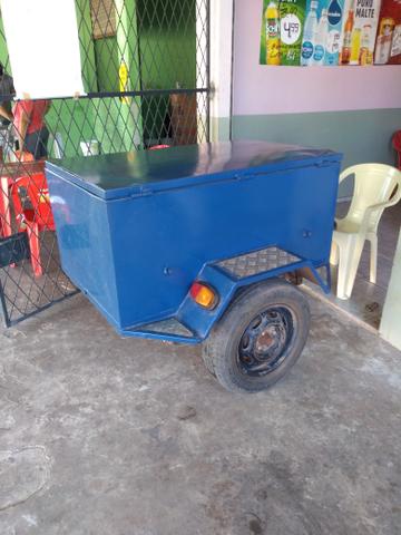 Vendo Reboque pra moto ou carro em excelente estado de conservação, seminovo!!! - Foto 2