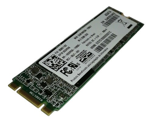 Hd M2 Ssd 256gb 0gdrd8 Unidade Sólida Interna Sata 3 2280 - Foto 2