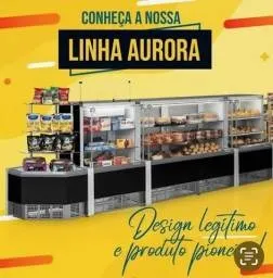 Balcão refrigerado /natural linha aurora -marca gelopar -supermercado-padaria