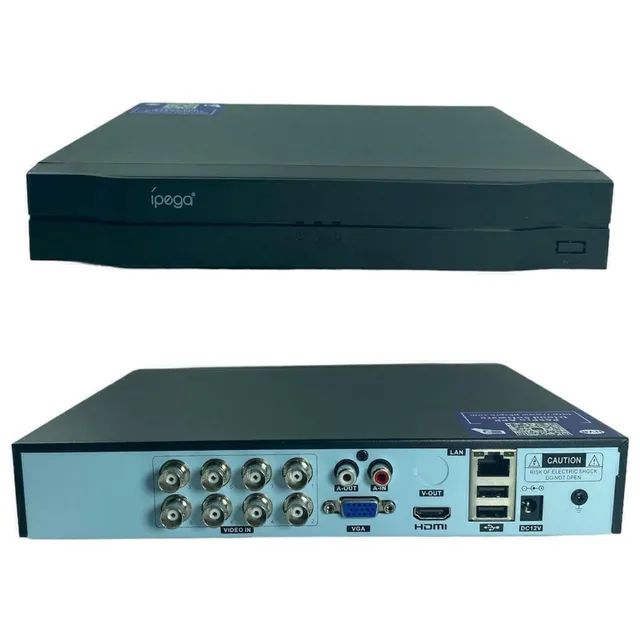 Kit 4 Câmeras + HVR 8 canais 5mp Pro Hd Visão Noturna Ípega Max KP-CA238  - Foto 2