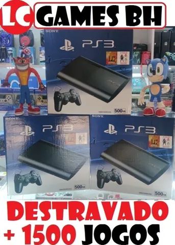 PS3 SLIM 500GB/250GB ((( DE$TRAV4DO ))) +1500 JOGO$ +03 MESE$ GAR4NTIA -  LOJA.FÍSICA - Videogames - Lindéia (Barreiro), Belo Horizonte 1227325206