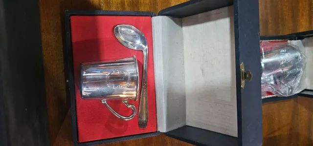 Antiguidades,  pratas 90 eberle na caixa, relíquia  - Foto 5