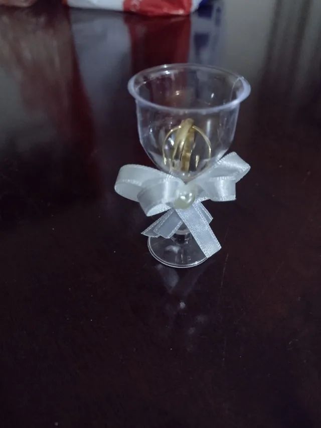 Lembrancinhas para casamento (Tacinha com aliança)