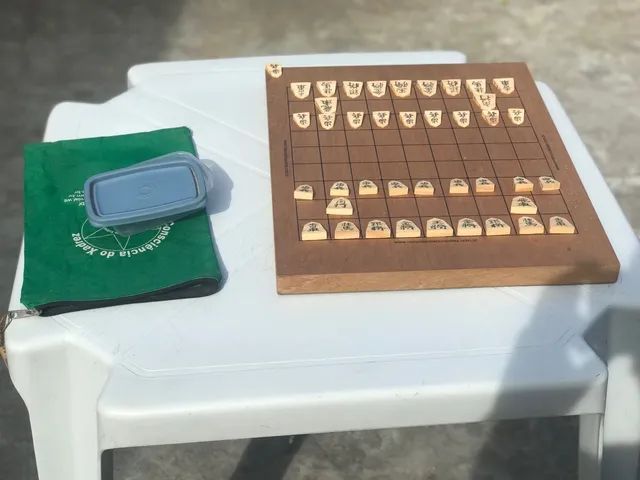 Shogi-xadrez japonês conjunto com peças, dobrável placa magnética