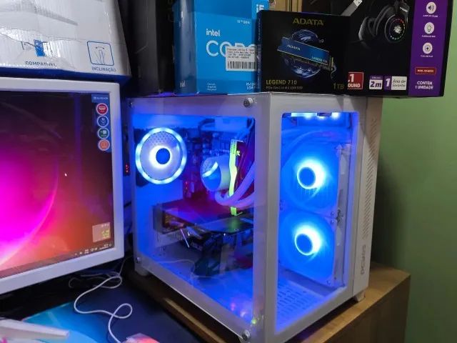 Pc Gamer Completo Monitor 24pl Ryzen 5 5500 Rtx 3050 - Foto 2